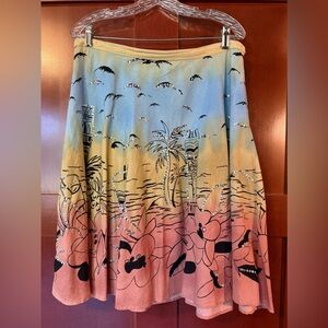 Sunset Paradise A-Line Skirt With Sequin Detail